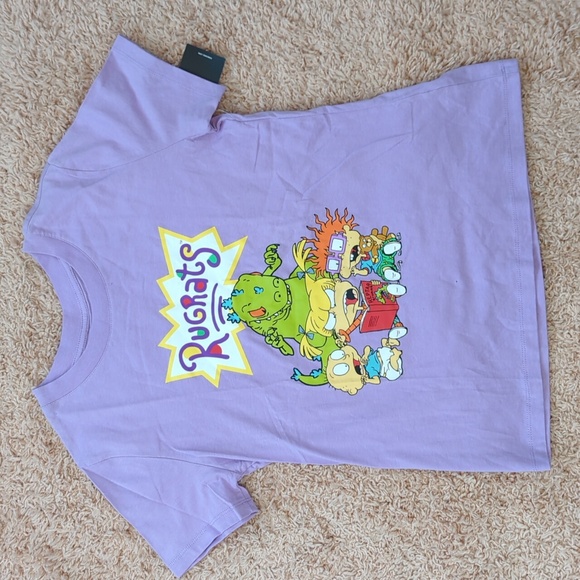 Forever 21Nickelodeon Purple Rugrats 90s Retro Cartoon Shirt S‎ - Picture 1 of 5